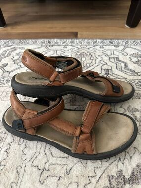 Teva Brown Leather Sport Sandals